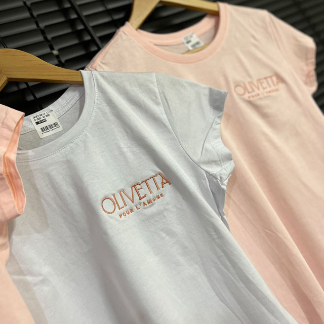 Bordados - Color Mandarina - Camisetas estampadas personalizadas