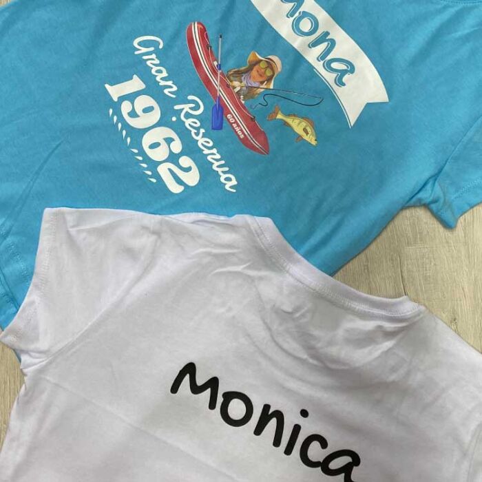 Camiseta de mujer estampada cumpleaños