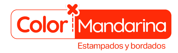 Color Mandarina Estampados y Bordados